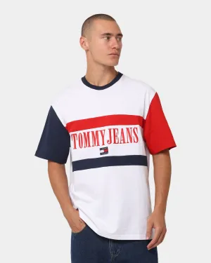 Tommy Jeans TJM Skater Archive Block T-Shirt White
