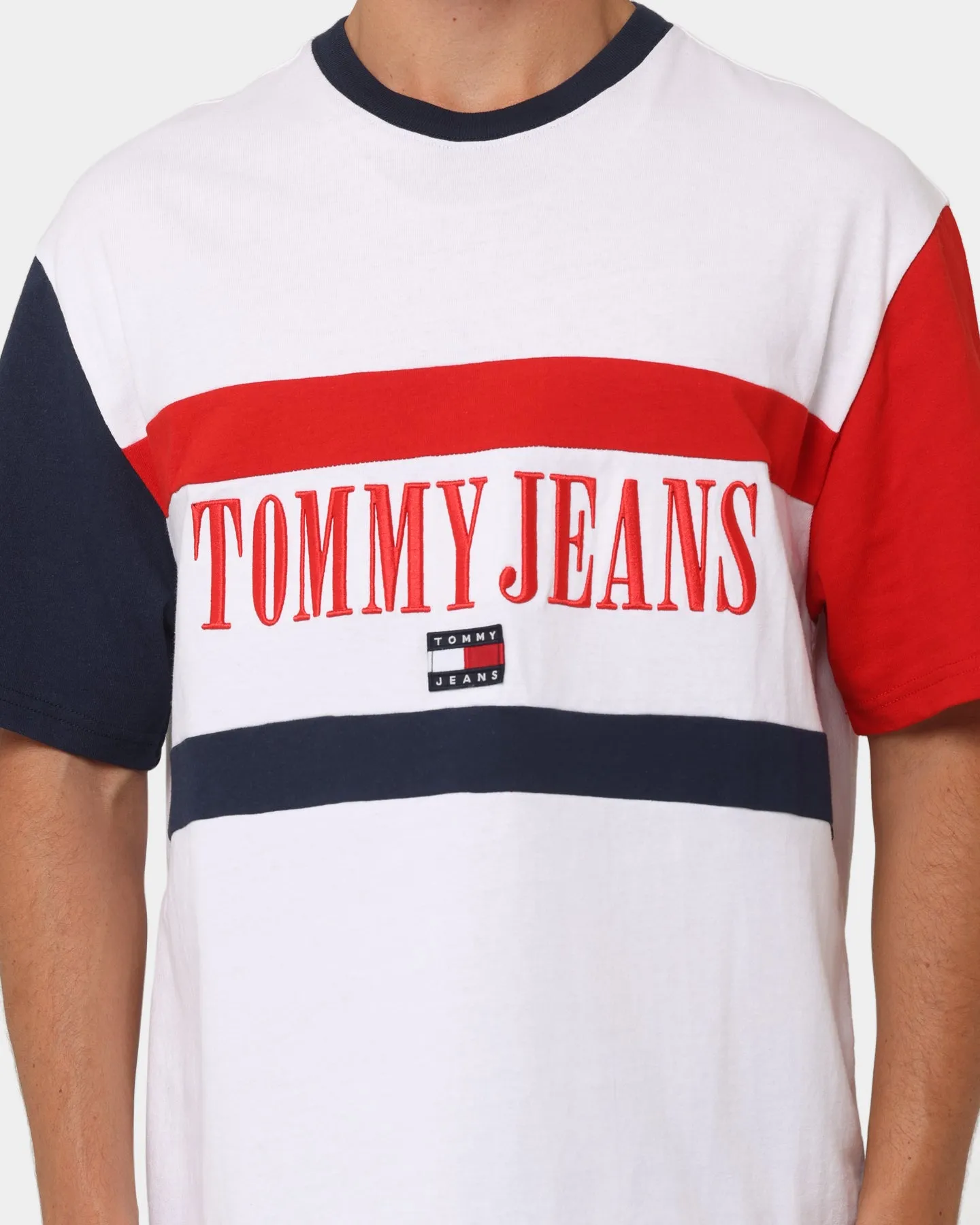 Tommy Jeans TJM Skater Archive Block T-Shirt White