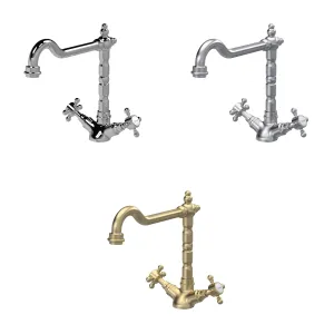Traditional French Classic Mono Sink Mixer Tap - Available in Multiple Finishes